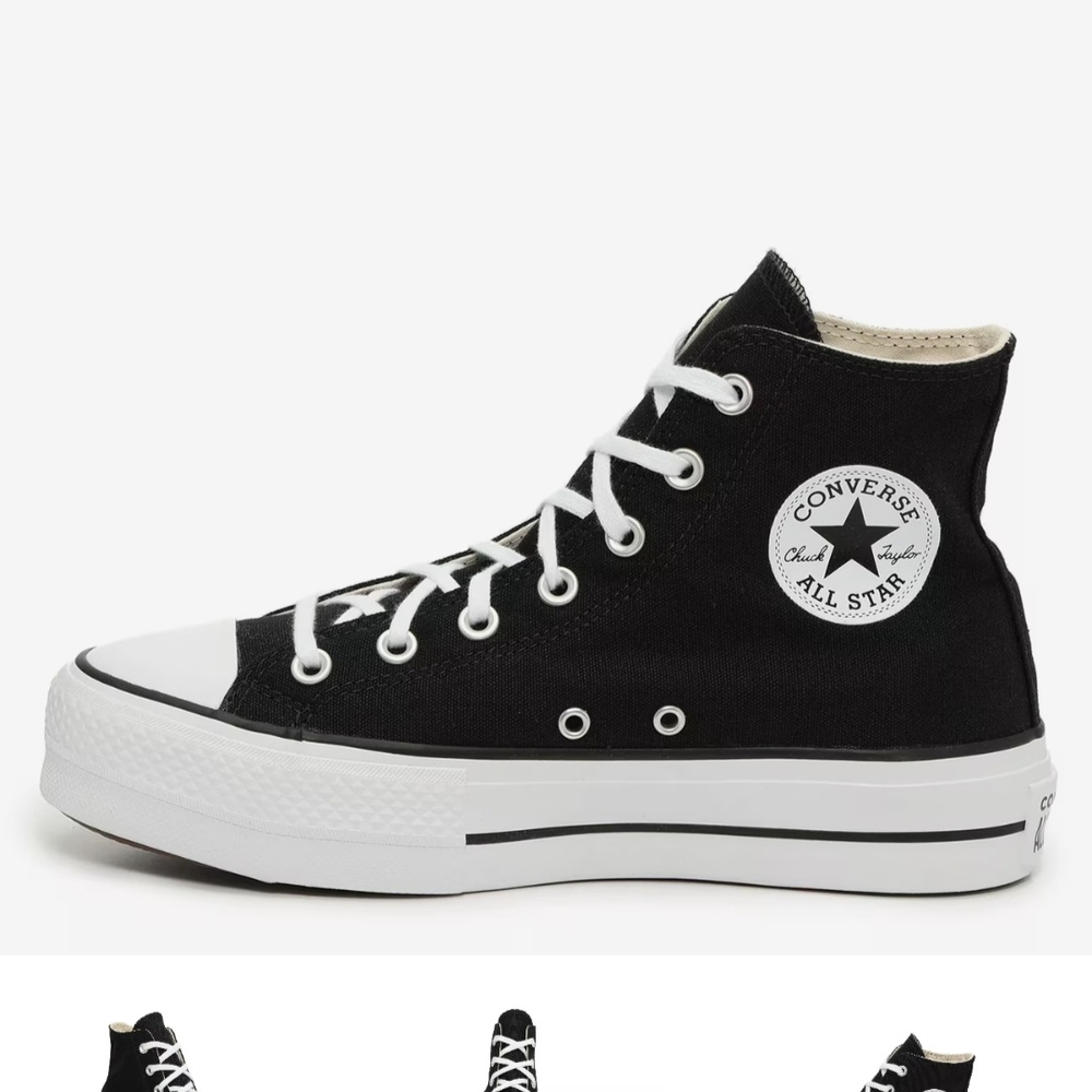 Converse High Top Sneakers in Black and White